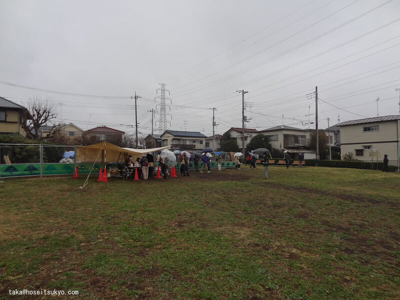 『橘樹郡家跡第32次調査現地見学会』会場の様子