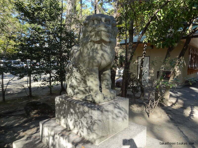 浜松八幡宮・狛犬吽形（左側）