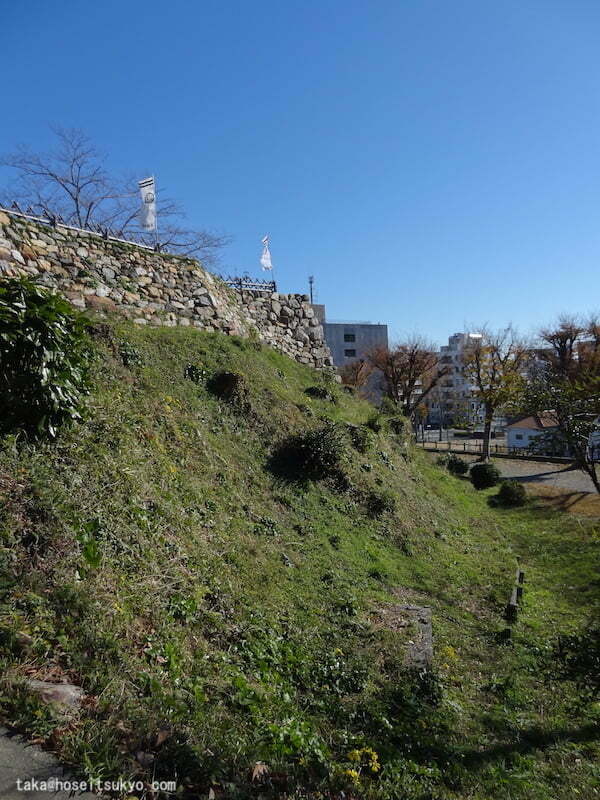 浜松城天守曲輪の石垣（側面）