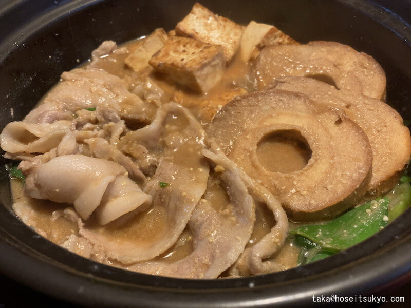 『青天を衝け』の豚鍋（再現料理）