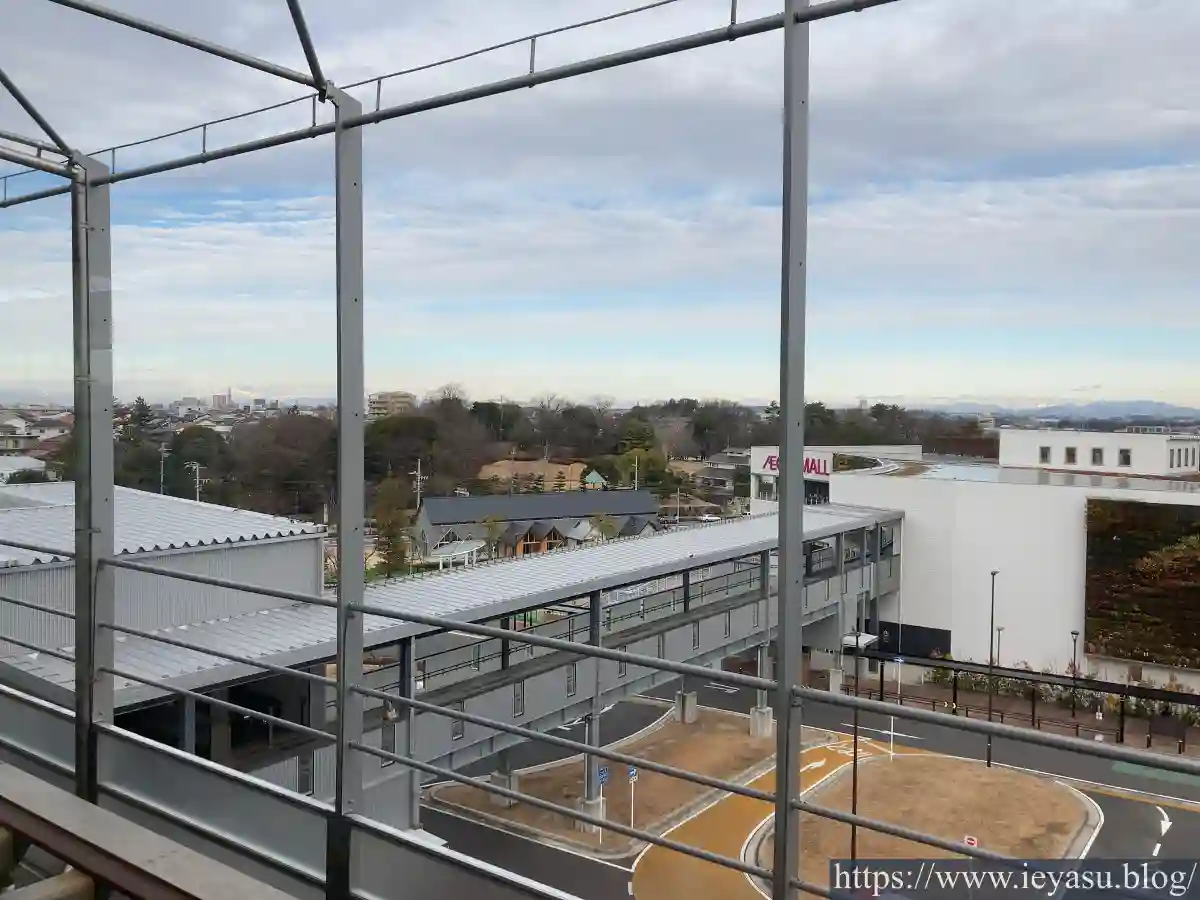 リニモ「長久手古戦場」駅ホームからの景色