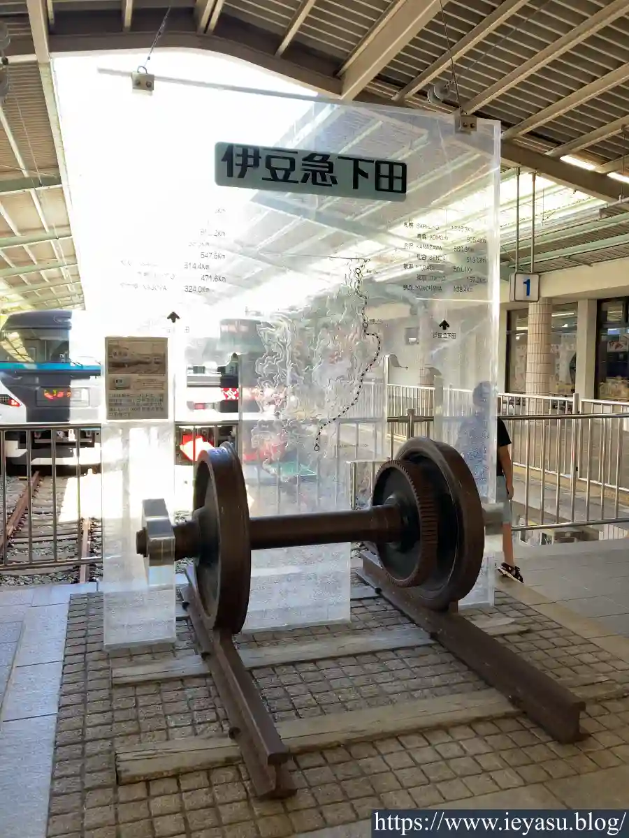 伊豆急下田駅・車輪モニュメント